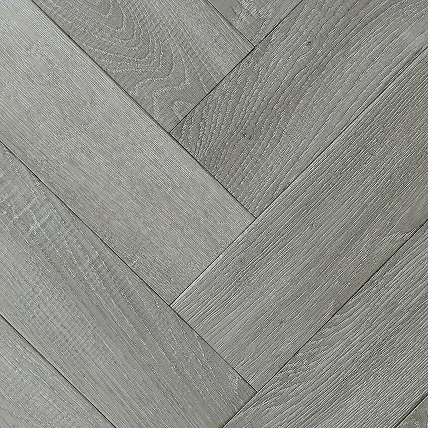 Grey herringbone laminate